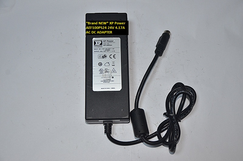 *Brand NEW* AC100-240V XP Power AEF100PS24 24V 4.17A AC DC ADAPTER 6 pin